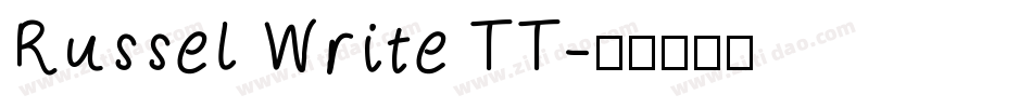 Russel Write TT字体转换